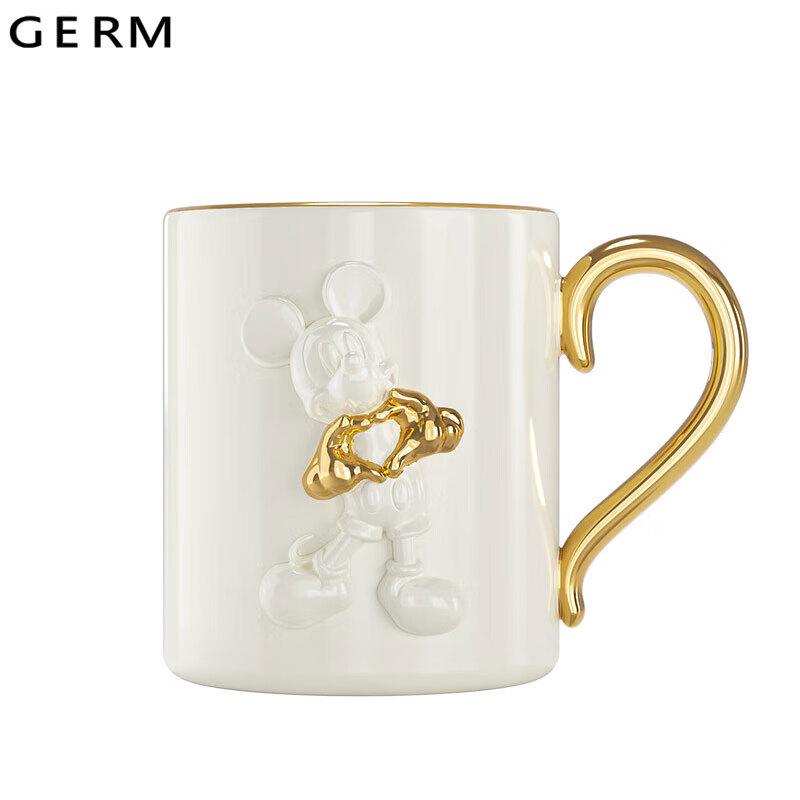 Germ Mickey Series Heart Embossed Ceramic Mug
