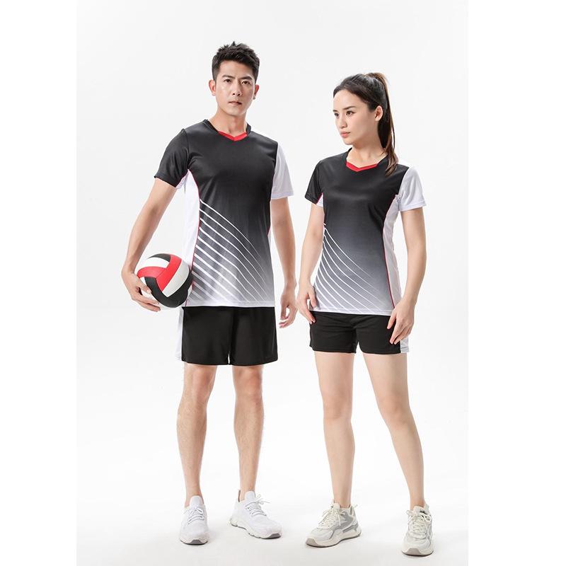 Blue Whale Men's and Women's Quick-Dry Volleyball Uniforms for Student Club Training and Competition