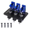 Waterproof Marine Boats Rockers Switch Panel 3 Gang with 20A Fuses LED Light for Car Vehicles Truck