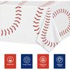 3pcs Baseball Tablecloths Baseball Birthday Party Supplies Disposable Plastic Table Cloths Rectangle Waterproof Table Cover for Baseball Sports Theme