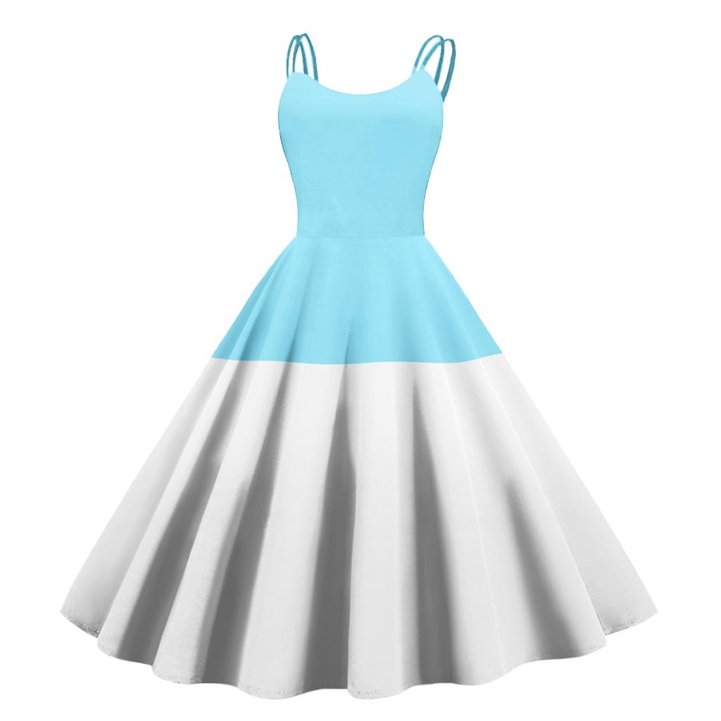 Women's Floral, Colour Block Patchwork, Gradient Print Sexy Strapless Punk Vintage Dresses