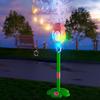 Automatic Bubble Machine for Kids Bubble Blower with Lights And Music Adjustable Height 17-38 Inches Vertical Bubble Tower Stand Hands-Free