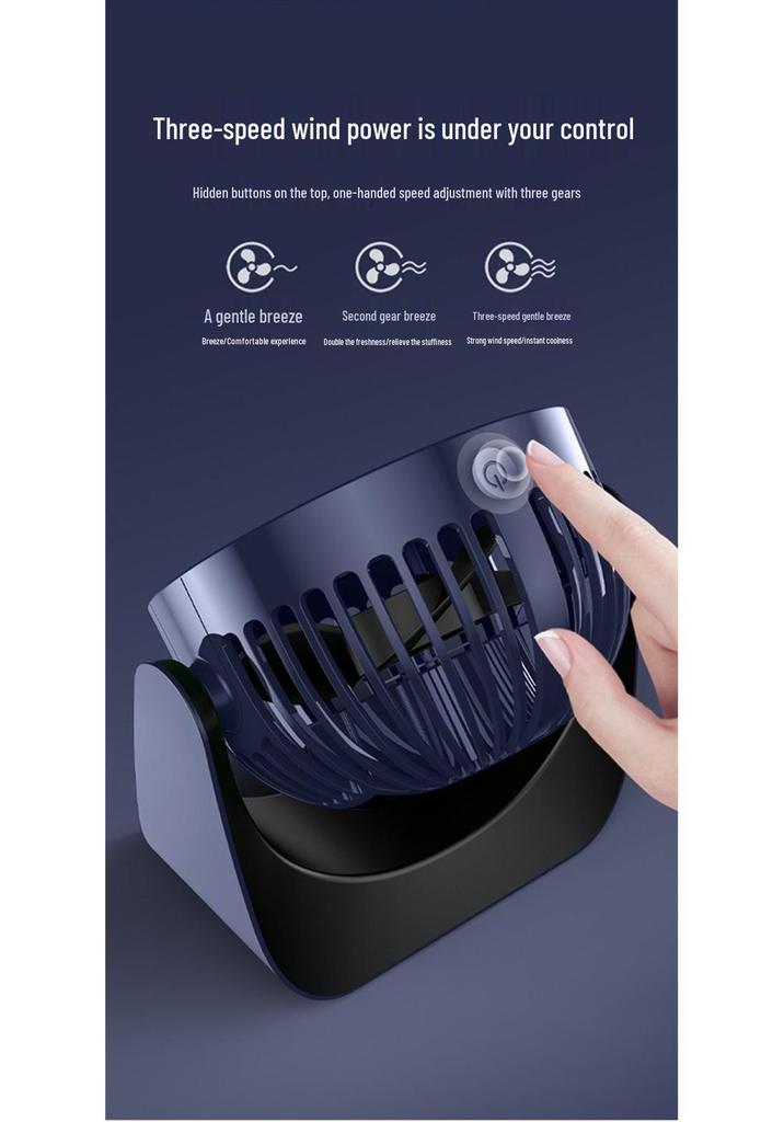 Portable Silent USB Mini Desktop Fan for Office and Dorms