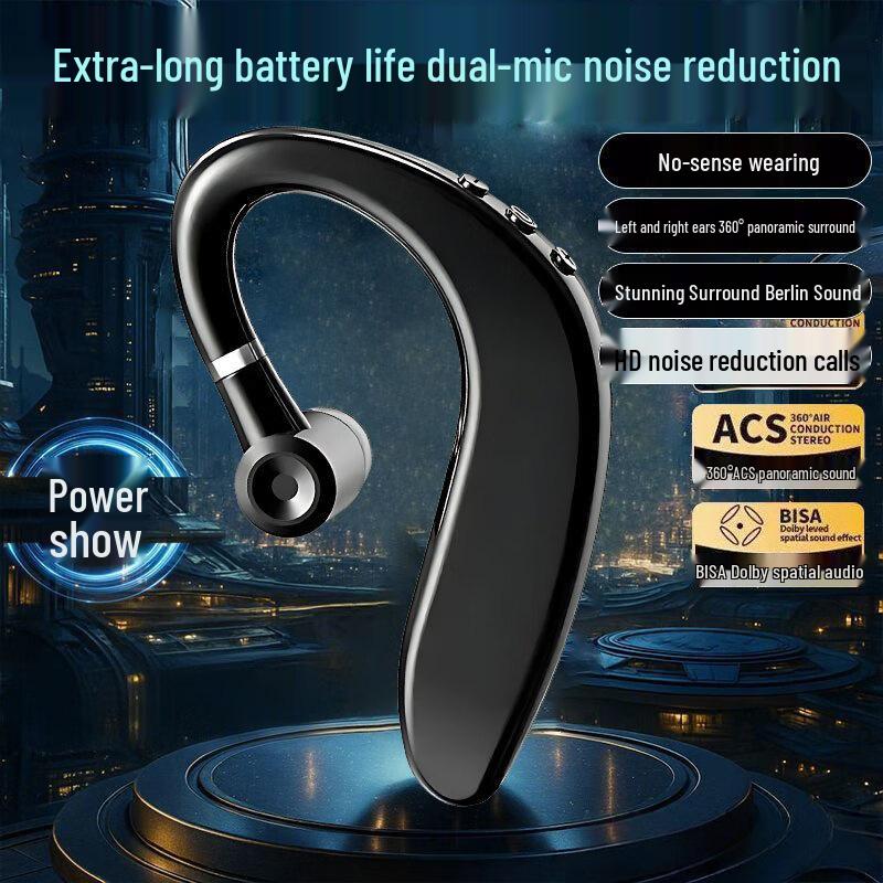 Wireless Bluetooth HD Sound Travel Earphones, 360° Rotatable, Wearable During Cycling - Model S109