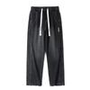 American Spring and Autumn Wide Leg Jeans Men's High Street Vintage Loose Drawstring Straight Casual Long Pants Mopping Pants