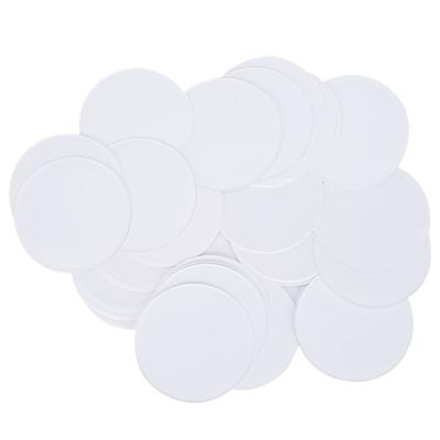 100pcs 44MM Small Round Badge Paper White Round Paper Badge Making Paper  Fridge Stickers