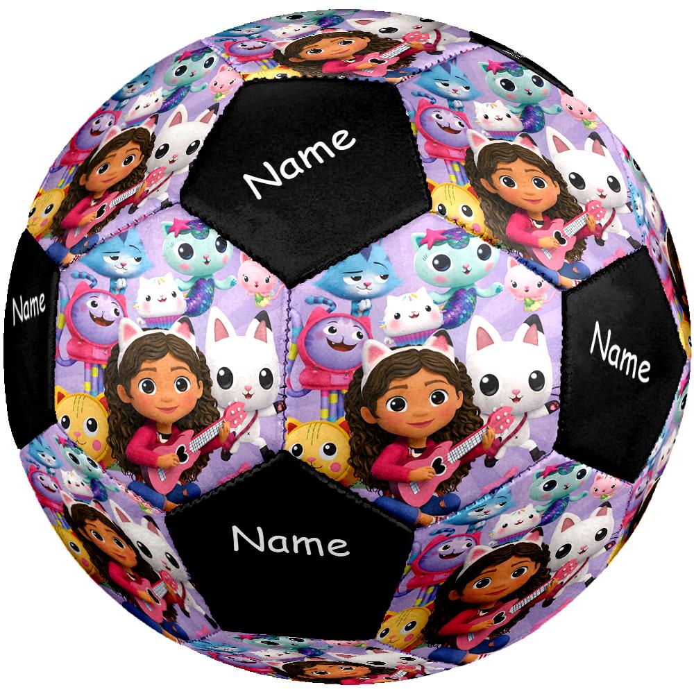 Ballon de Football Taille 5 Personnalisé Nom Gabby's Dollhouse, Convient aux Matchs Intérieurs et Extérieurs, un Cadeau Convient à Tous.