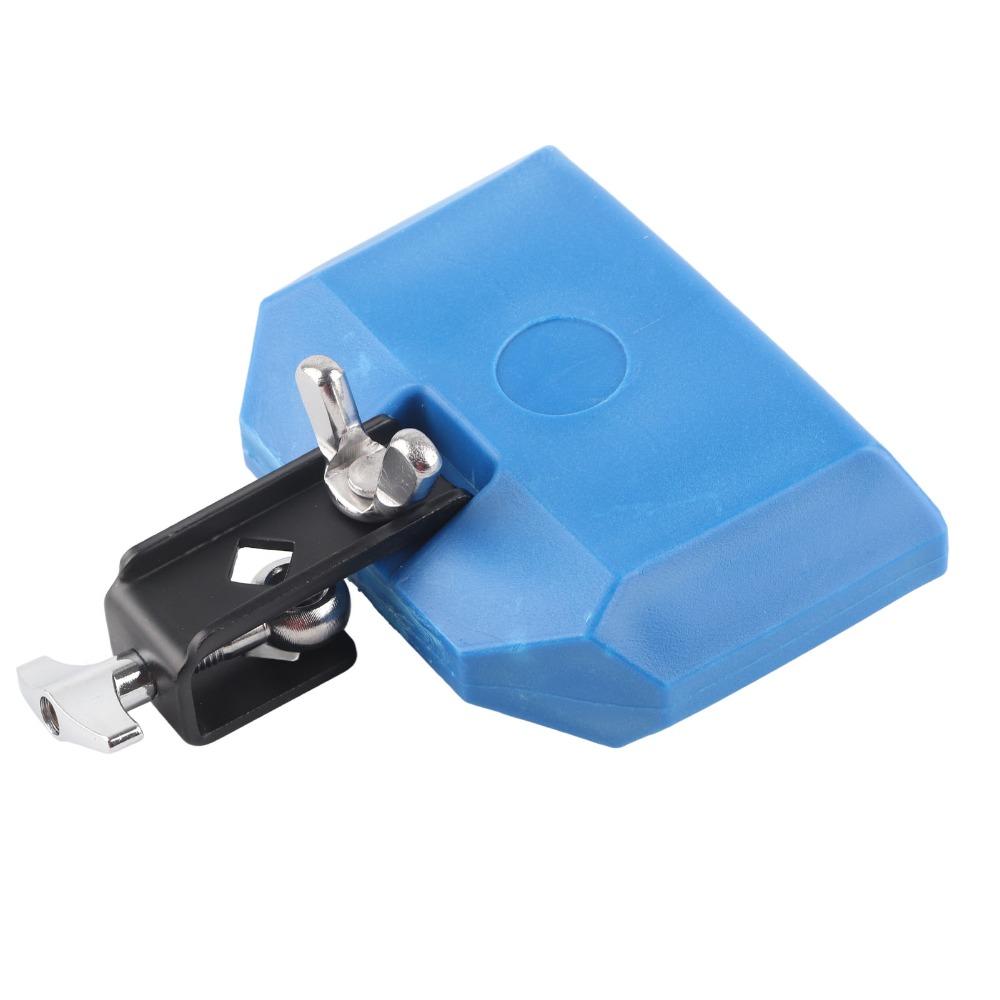 Blue+Yellow Percussion Block ABS+Metal Musical Instrument Accessories Plastic Cowbell Music Party