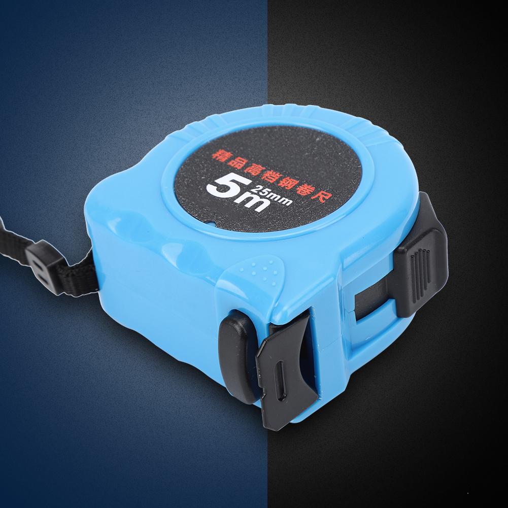 Maßband Edelstahl PC-Gehäuse Handverriegelung Holzbearbeitung Messlineal Werkzeug 25mm5 Meter25mm