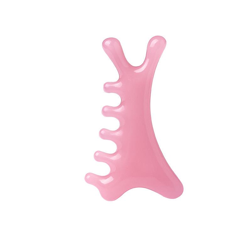 Resin Dolphin Meridian Massage Comb and Facial Gua Sha Tool