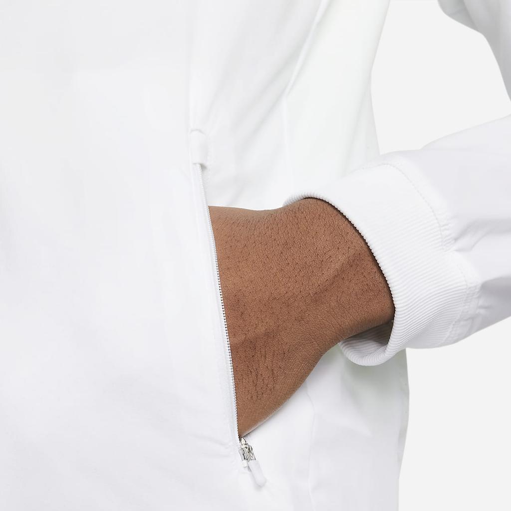 Nike Dri-FIT Rafa Quick-Dry Zipper Breathable Long Sleeve Jacket Men Jackets White DV2886-100