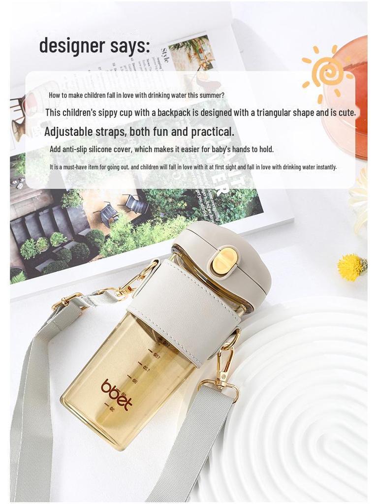 Large Capacity PPSU Learning Cup for Babies 6 Months and Up - Summer Direct Drinking Water Bottle