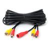 Car Video and Power Extension Cable 6 M For RCA for Backup Camera Rear View Use