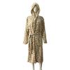 Couples' Casual Flannel Hooded Bathrobe Pajamas