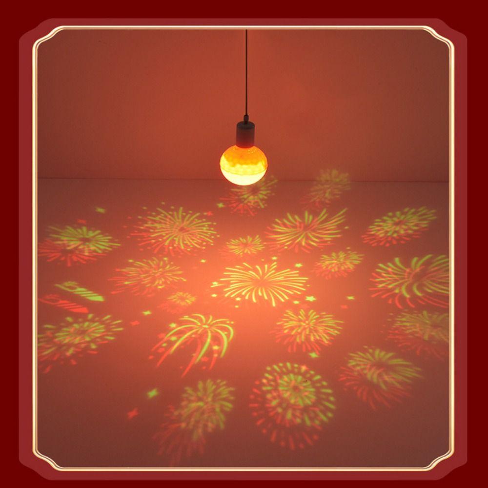 Good Luck Fesitival Projection Bulb Blessing Party LED Night Light Party