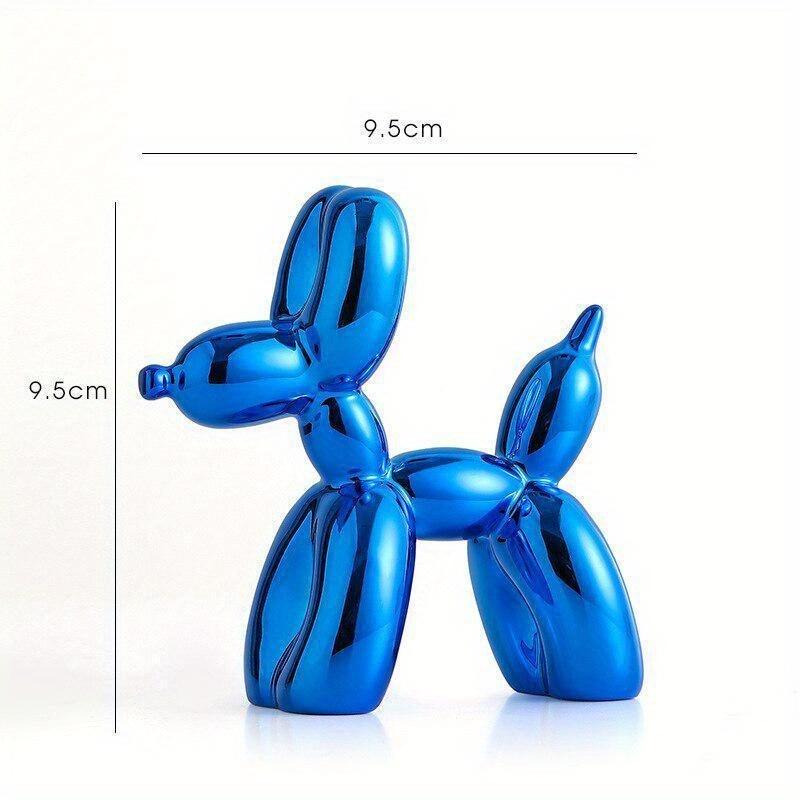 Nordic Mini Balloon Dog Small Ornaments Resin Living Room Desktop for Office Study Children's Room Home Decorations