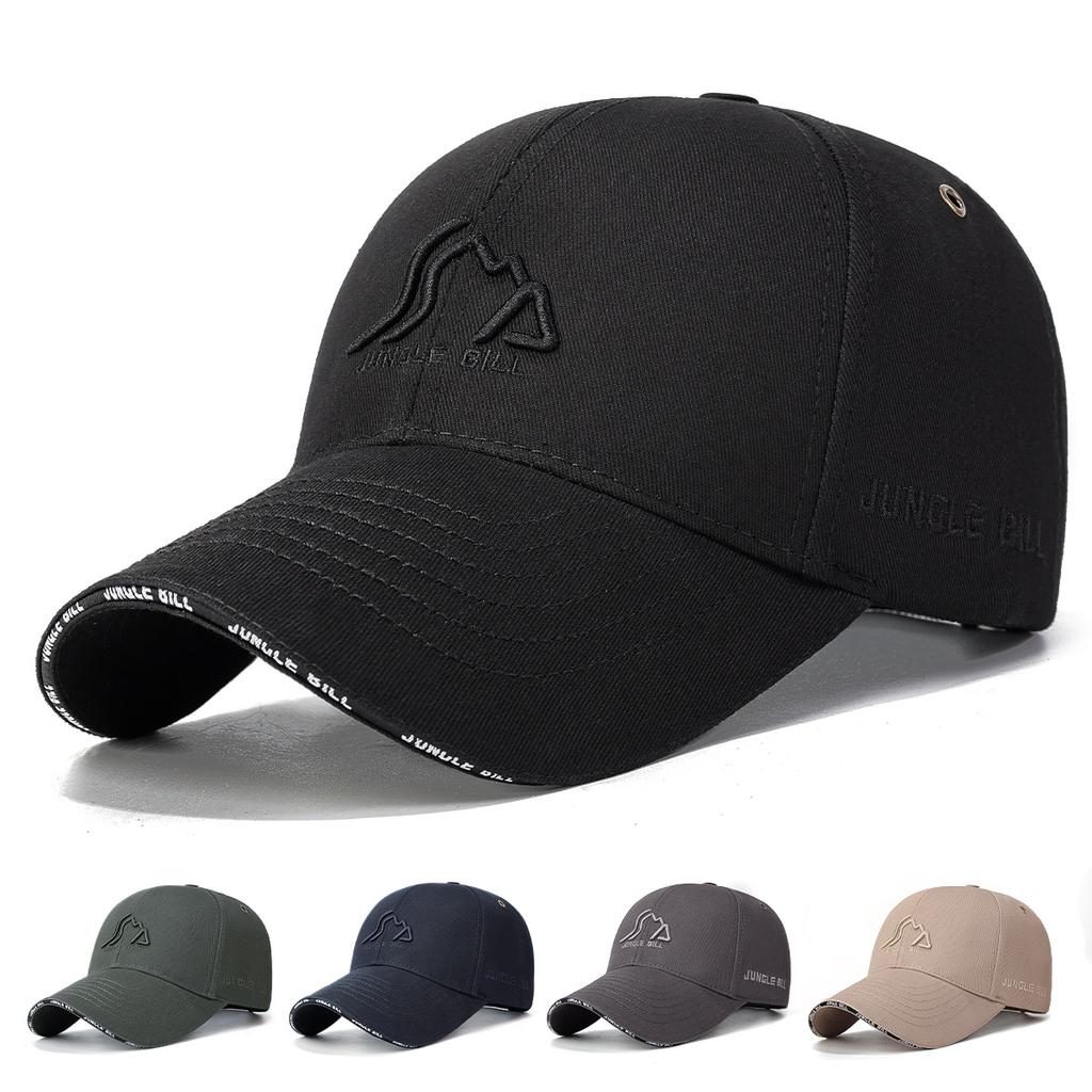 High-quality hard top embroidered baseball cap for men and women, hard top six-panel sandwich with copper eyelets, visor cap