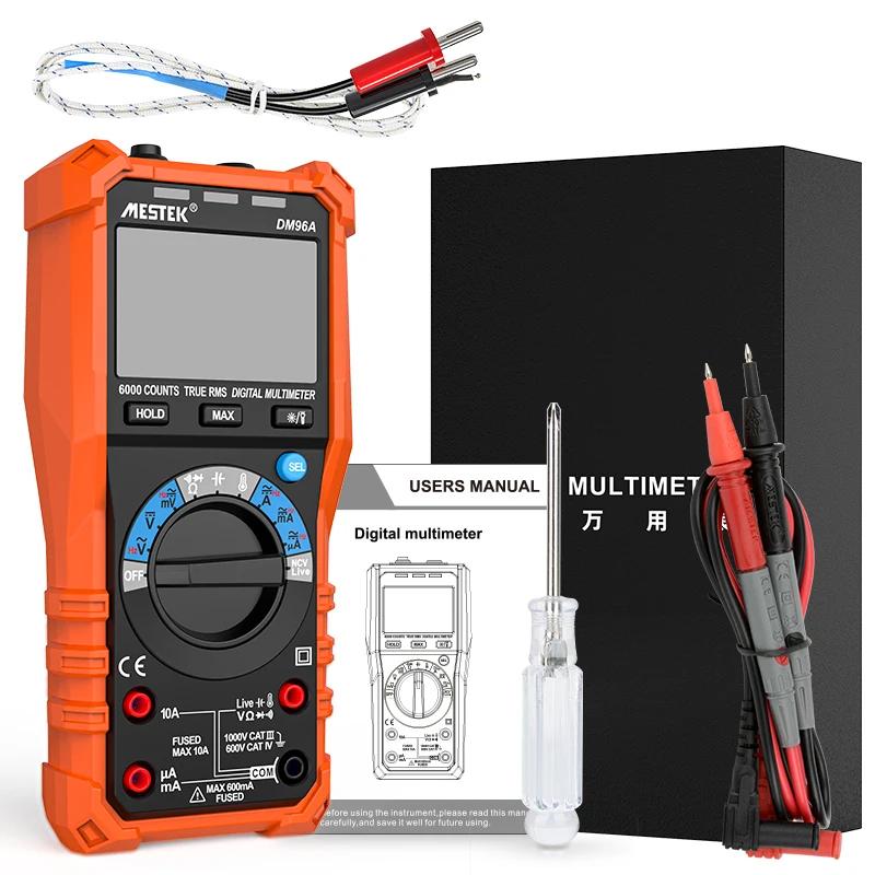 

DM96A Digital Multimeter 10A AC DC Current NCV Auto Range True RMS Firewire Voltmeter Capacitance Resistance Test