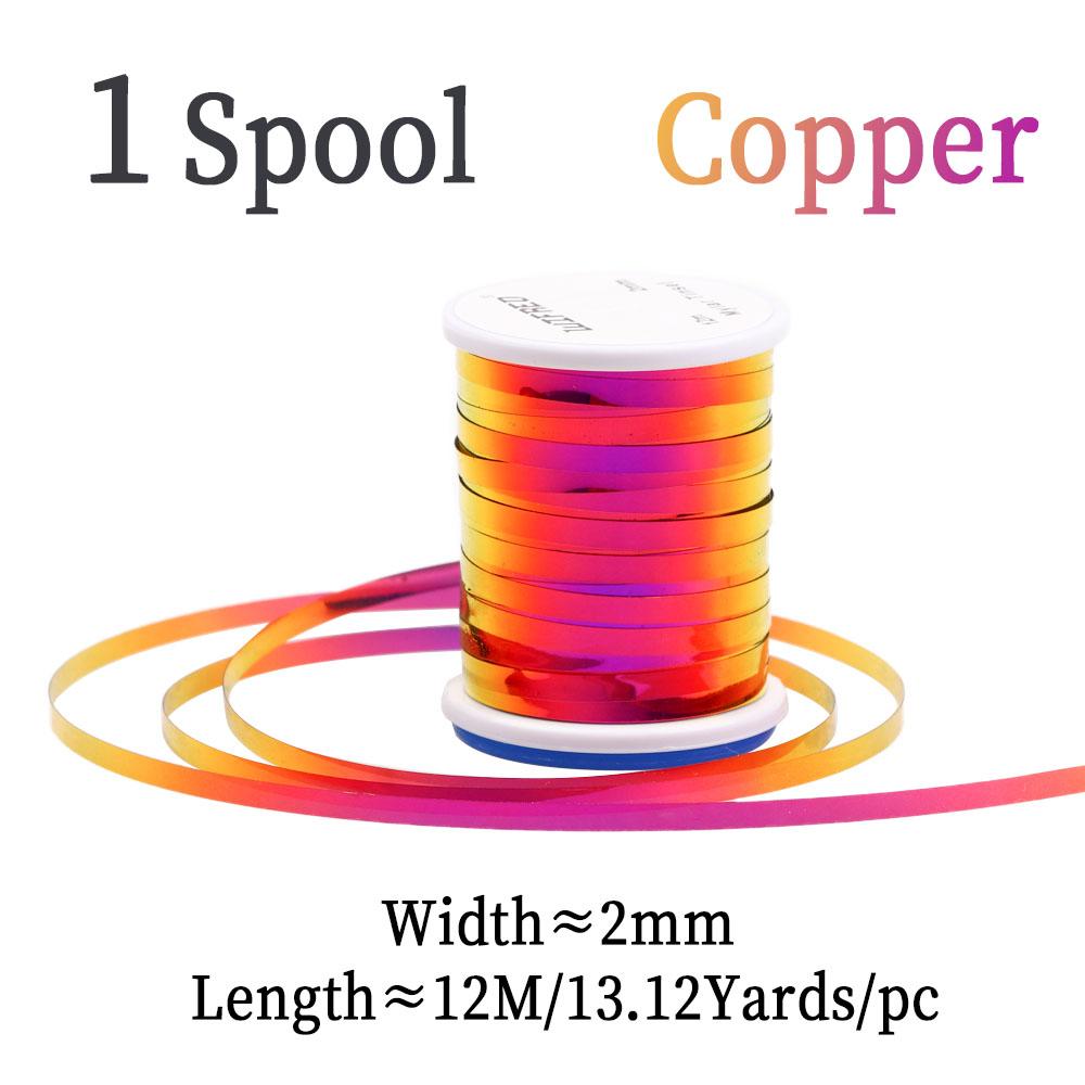 

2 мм 2 тона материал для вязания мушек плоский майларовый мишурный для стримера флэшбэк нимфы комариное тело ребро рыболовная приманка красный