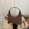 Retro Suede Women's Autumn and Winter New Beautiful Fashion Large Capacity Simple Shoulder Armpit Messenger Bag