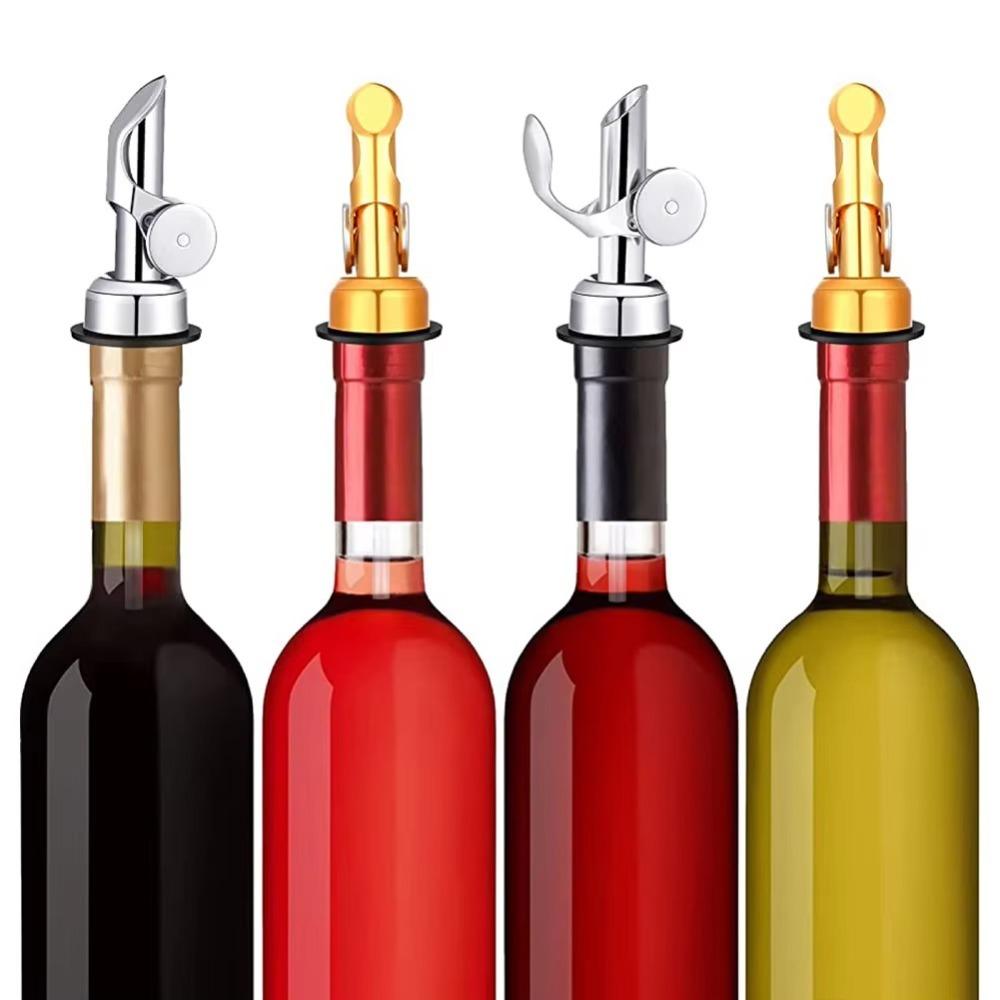 Automatic Open Cap Auto Flip Cap Oil Bottle Stopper Wine Spout  For Cocktail Olive Oil Vinegar