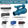 Portable Cordless Lithium Battery Blower: Hair Dryer, Leaf, Snow, Industrial Dust Removal, Large Air Volume