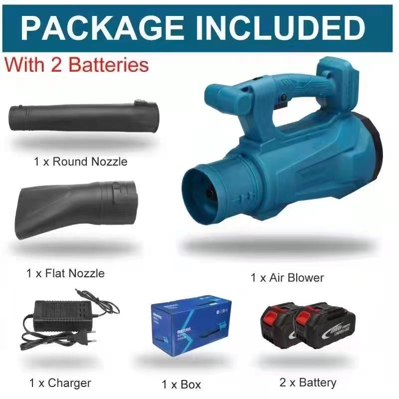Portable Cordless Lithium Battery Blower: Hair Dryer, Leaf, Snow, Industrial Dust Removal, Large Air Volume