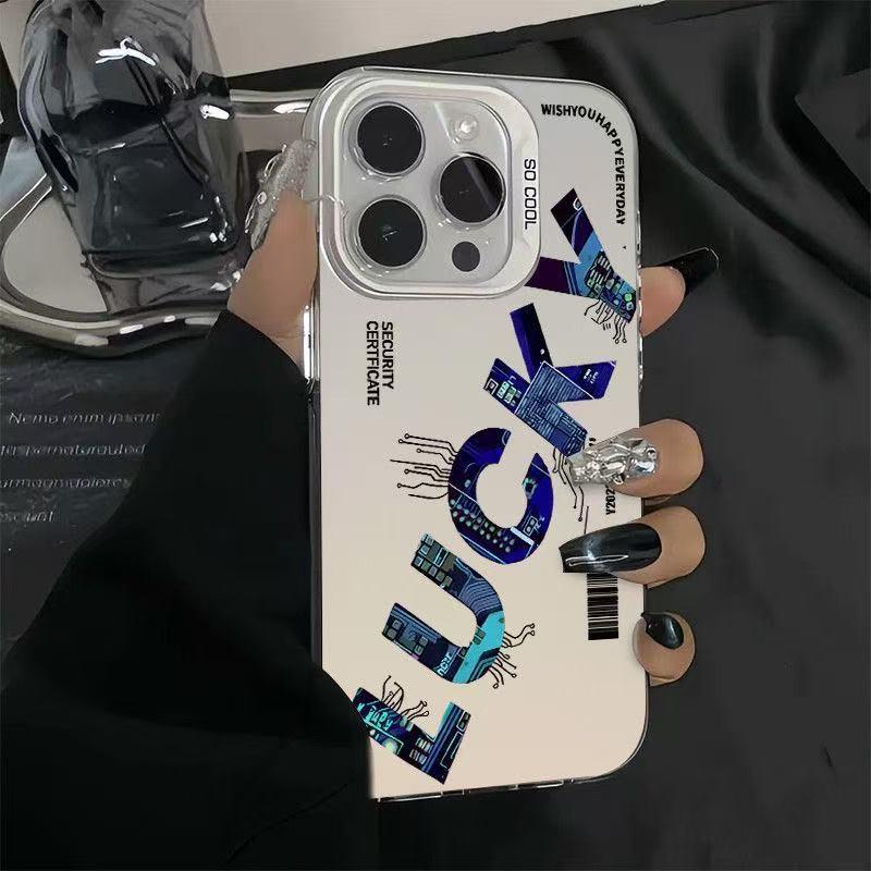 

Purple Circuit Phone Case for iPhone 16/15 Pro Max/14/13/12/11/XR New iPhone 13 mini