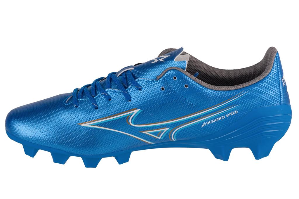 Mizuno Alpha Select FG, Mens blue Football cleats