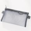 1pc-Zipper mesh pencil case, multifunctional stationery storage bag, used for cosmetics, makeup, travel accessories