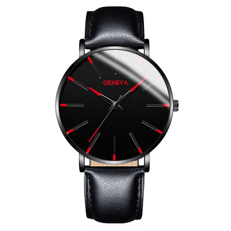 Fashion Ultra Thin Men's Business Watches Steel Mesh Belt Quartz Wrist Watch for Man Clock Reloj Hombre