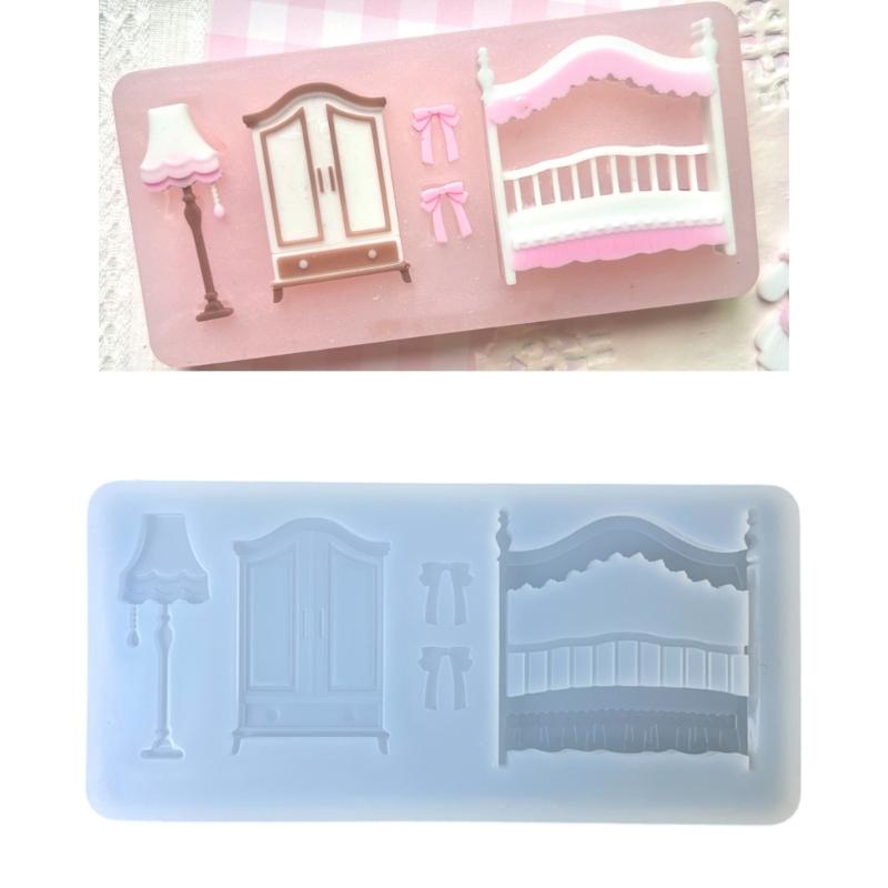 Flexible Silicone Crafting Mold Small Accessories Moulds for Lamp Decorations and Bedroom Projects Nonstick Surfaces