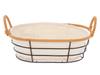Wire Basket With Fabric Liner O