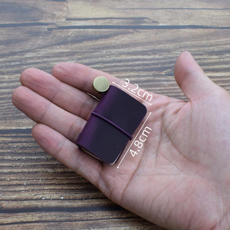 1 stück Kleines Leder-Notizbuch Taschenbuch Skizzenbuch Mini Vintage Retro Niedlich Kawaii Tragbarer Tagesplaner Organizer Reisebedarf