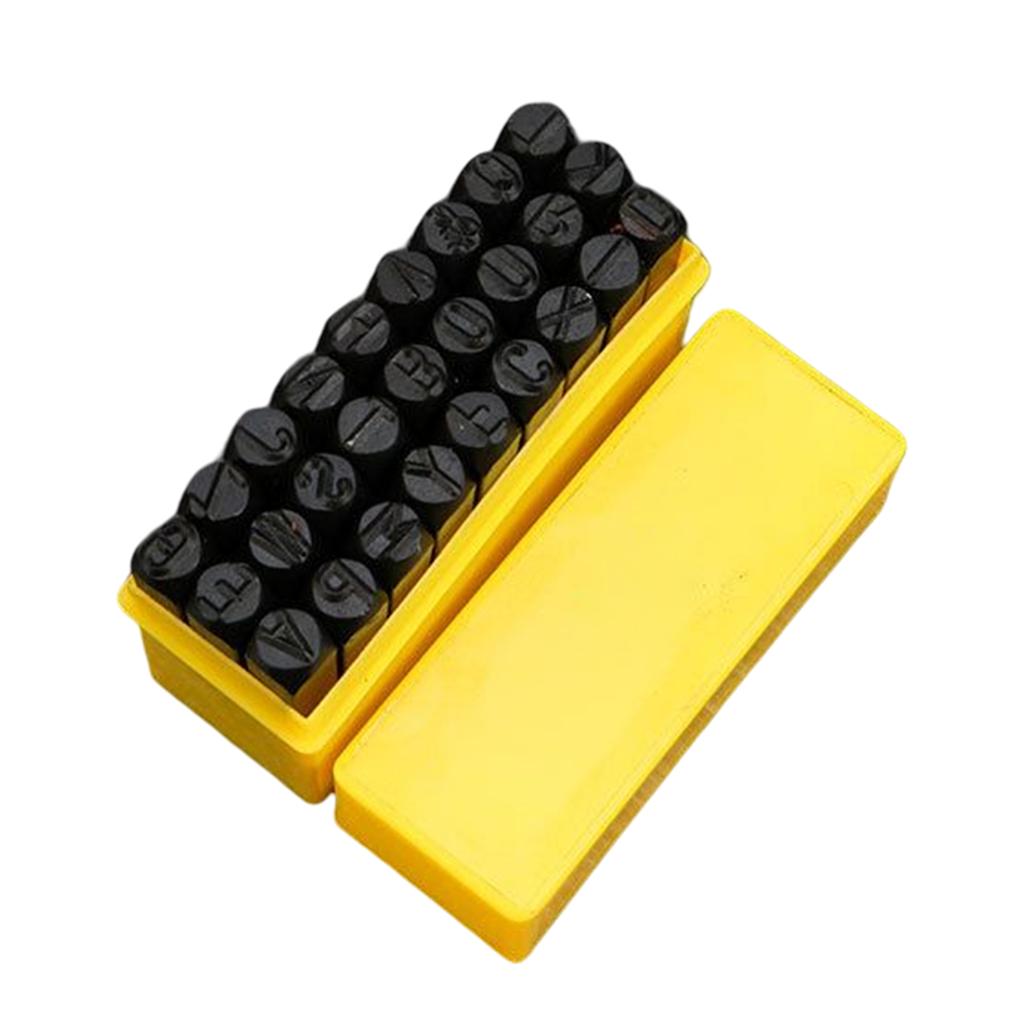 Number Letter Stamp Alloy Steel Stamp With Storage Box Punch Set Hardened Metal Leather Craft Embossing Handmade Carving Tool RE