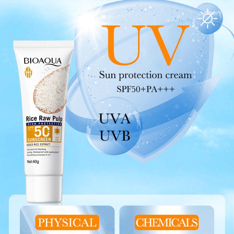 40g Rijstpasta Zonnebrandcrème Blok UV Bescherming Zonnebrandcrème