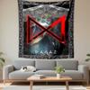 Dagaz Rune Tapestry Wall Hanging, Norse Rune Symbol Mystic Art, Viking Wall Decor for Bedroom Living Room Dorm