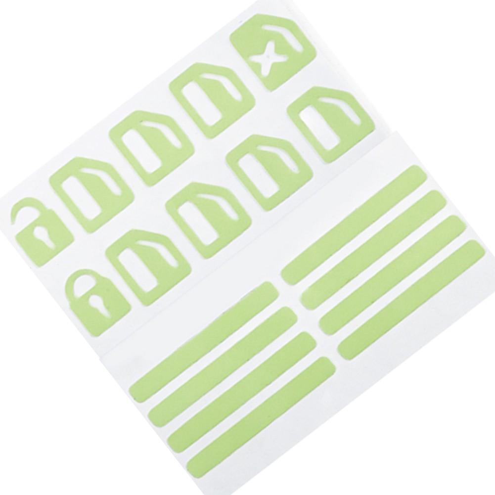 Window Button Sticker Luminous Car Console Waterproof Adhesive Replacement