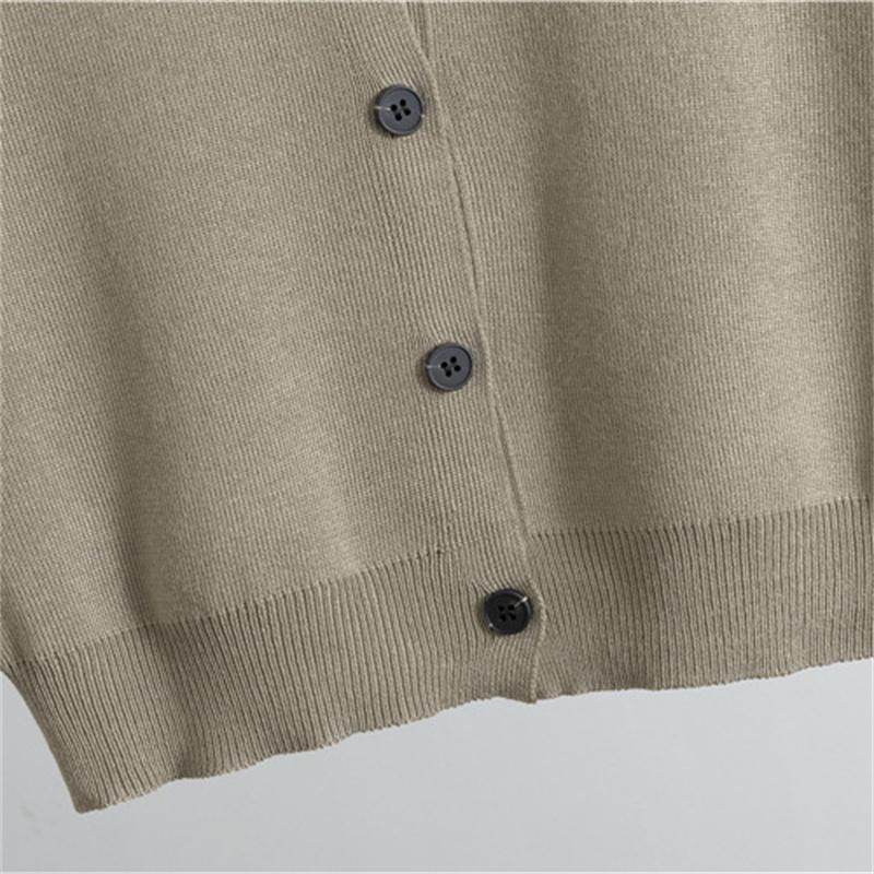 Spring And Autumn Temperament Knitted Suit Sleeveless Vest Sweater Cardigan Pants Three Piece Set