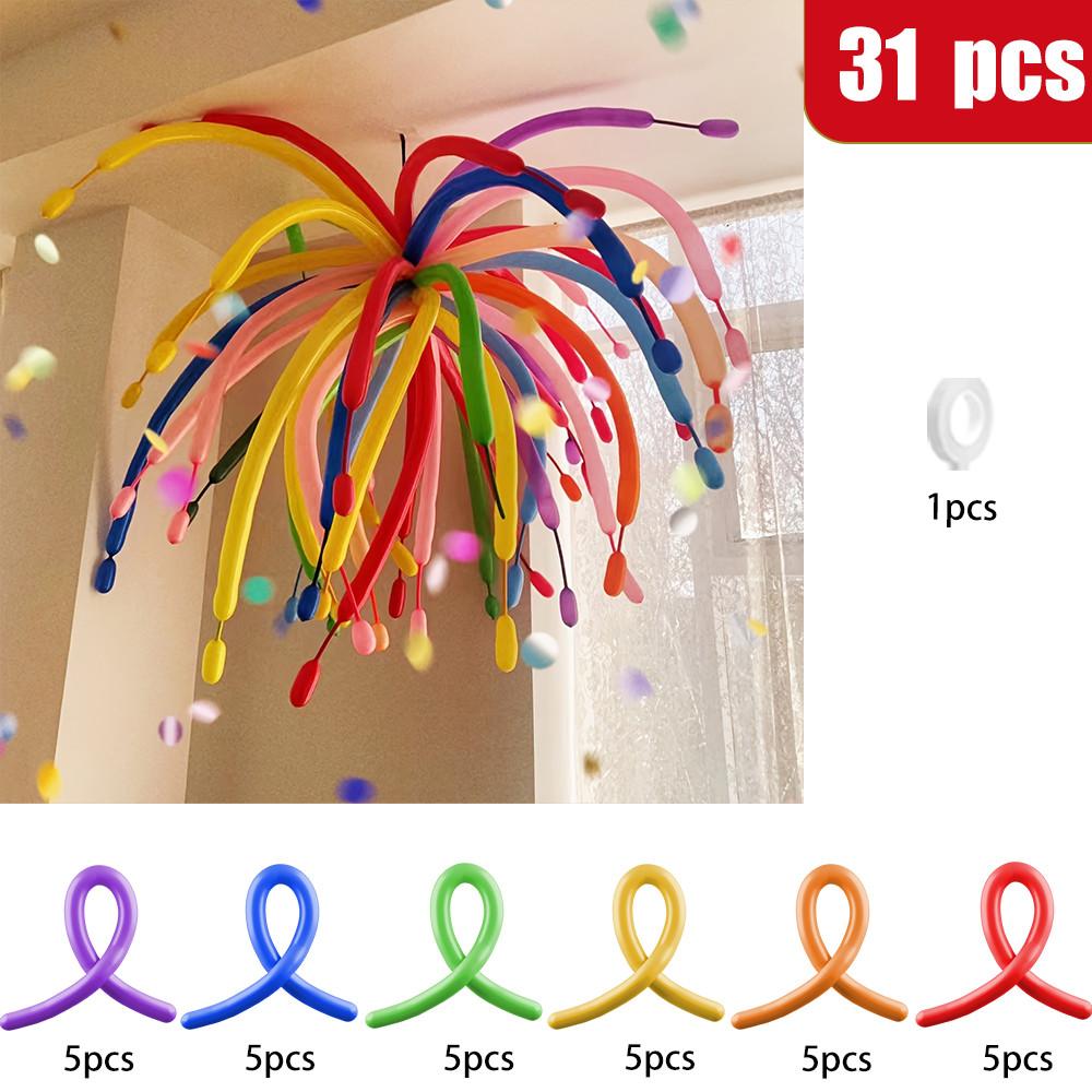 

31-Piece Balloon Party Decor Set for Birthday Celebrations, Graduation Parties, and Playful Backdrop Decorations others