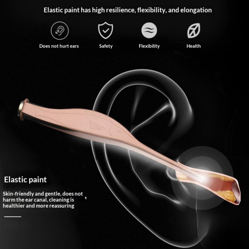 Children'S Luminous Ear Scoop Visual Earpick Ear Scoop Luminous Tweezers Booger Clip Ear Pick Set