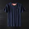 Export Export To Domestic Sales Short Sleeve T-Shirt Men's Pure Cotton Brushed Trendy with Pockets Cut Label Half-Sleeve T-shirt Top