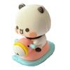 6CM Cute Kawaii Bubu Dudu Panda Bear Figure Cartoon Exciting Miniatures Collectible Animal Toy Doll Ornament Kid Friendly Entertaining Fun Play Safe