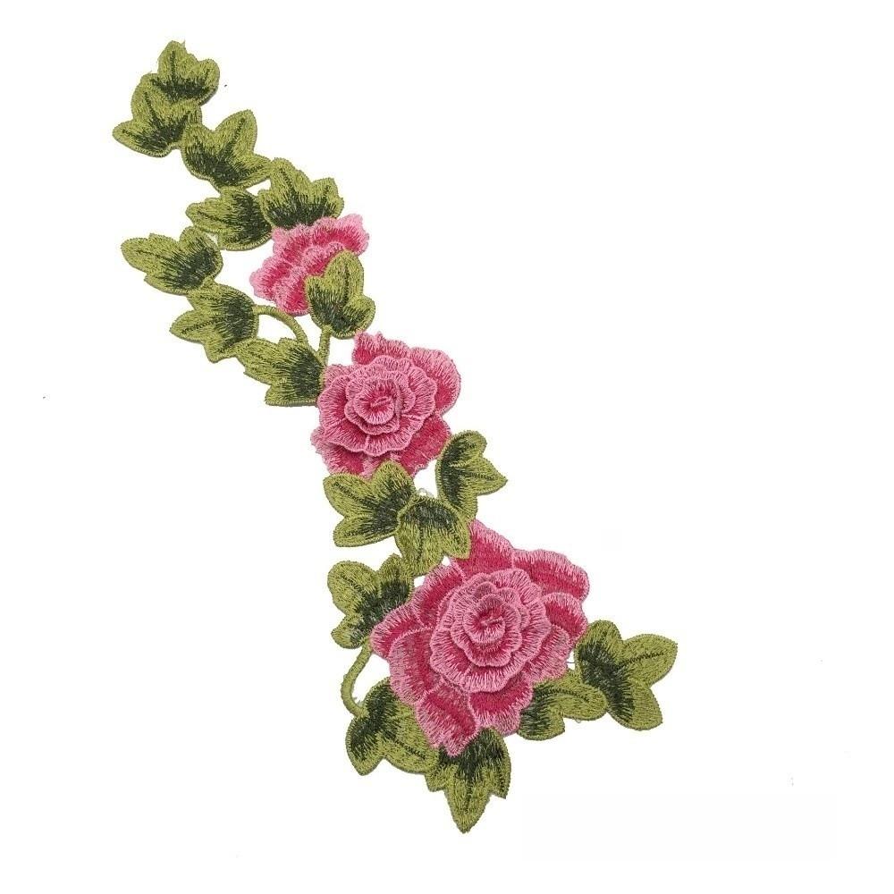 DIY Handmade Embroidery Floral Leaves Appliques Polyester Fiber Floral Patches Wedding Decoration