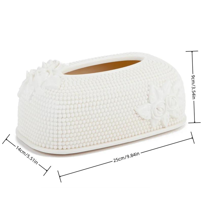 Luxury European Rose Carved Tissue Box Holder,electroplated Tissue Box Suitable Fordining Tables,living Rooms,bedrooms,kitchens