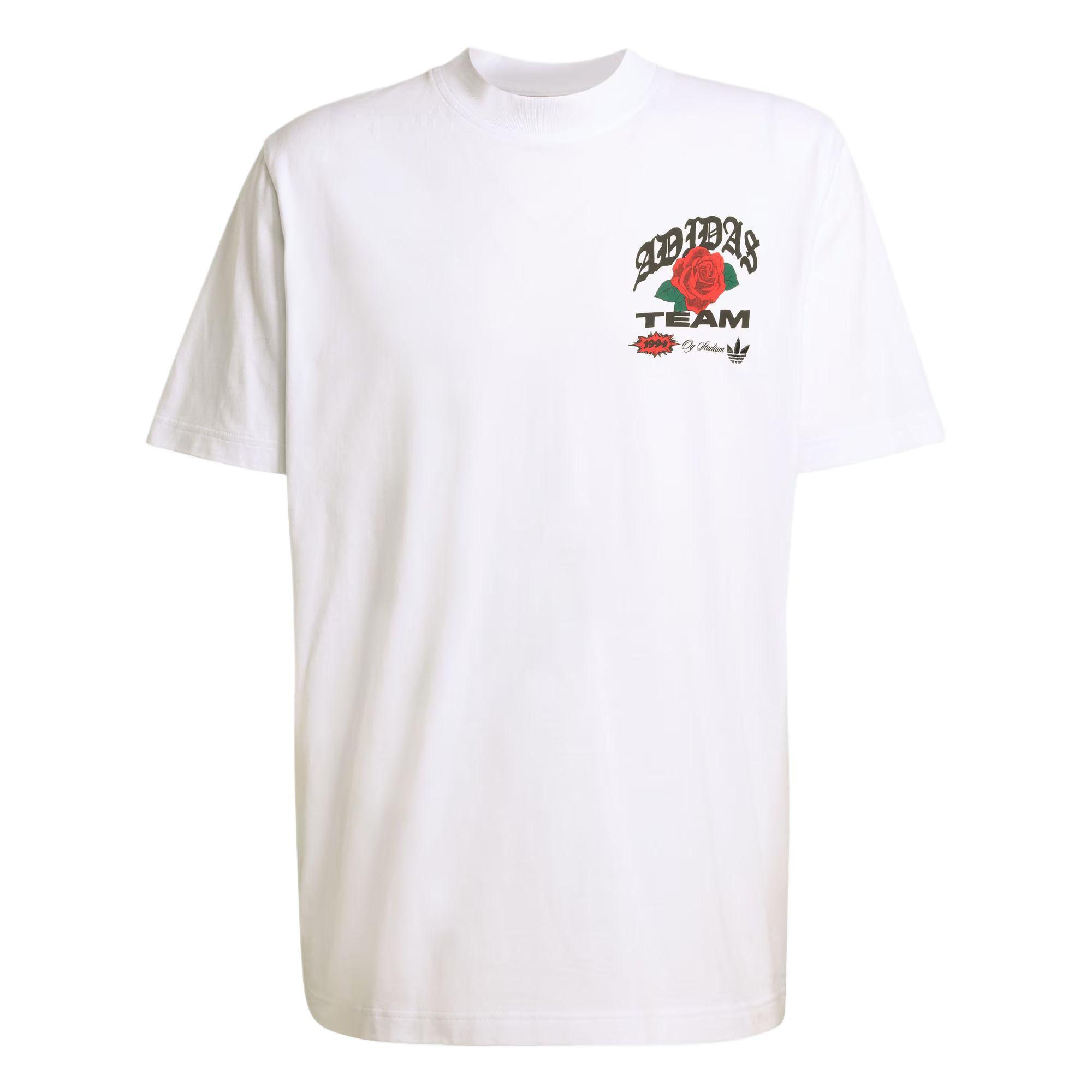 

Adidas Originals Gfx Roses Loose Fit Crew Neck Pullover Sports Short Sleeve T-Shirt Men Tops KD0481 XL