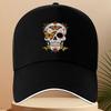 Sugar Skull Butterfly Baseball Cap Unisex Polyester Adjustable Casual Sports Snapback Hat