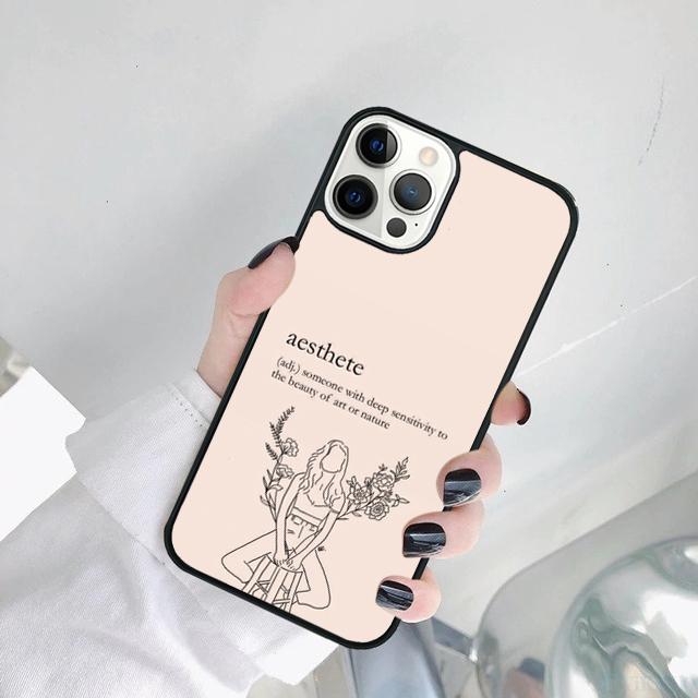 Minimal Aesthetics Flowers Phone Case Cover For For iPhone 17 Air 15 Pro MAX 16 Plus 14 12 11 13 Coque