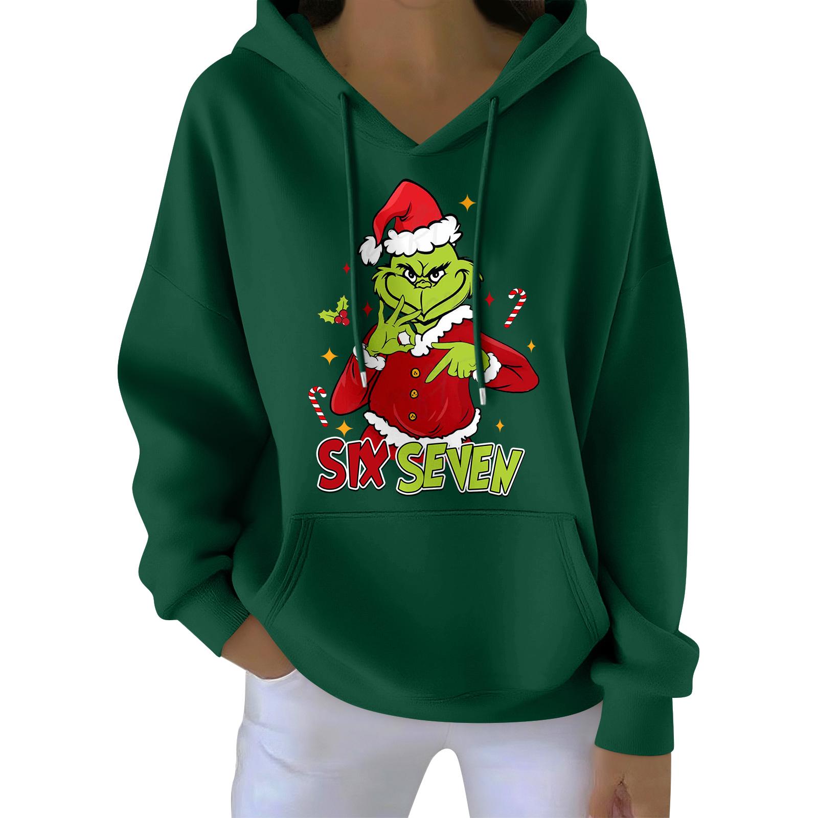 

Жіночий модний легкий жіночий пуловер з довгими рукавами та кишенями, ошатне худі з малюнком M