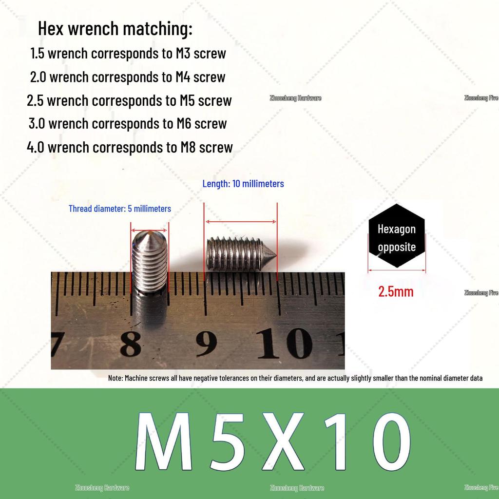 Stainless Steel Faucet Handle with M5 Hex Socket Screw for Kitchen/Bathroom Washbasin – Hot/Cold Water Accessory